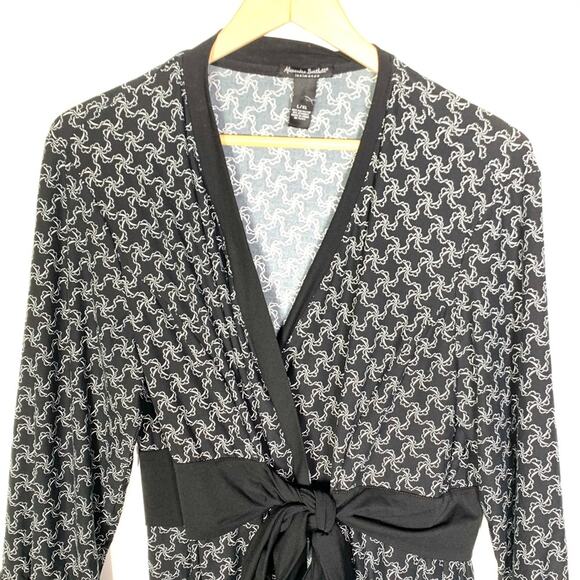 Alexander Bartlett black and white bath robe size L XL - Picture 2 of 5